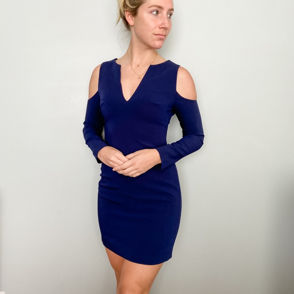 Elegant Navy Blue Dress (Alice & Olivia)